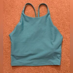 Tiffany Blue Old Navy High Neck Workout Top